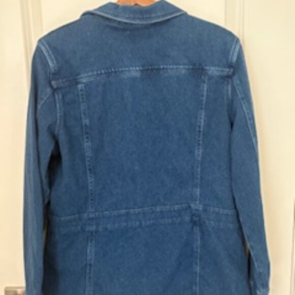 Coldwater Creek Urban Trails Knit Denim Jacket - Picture 3 of 4